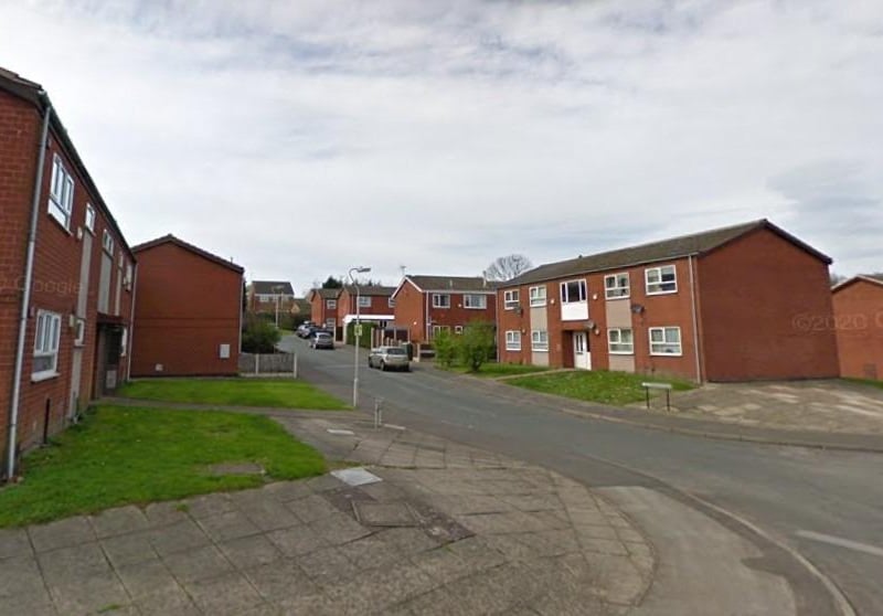 According to figures in June 2026, 8 crimes were reported on or near Glossop Avenue. (Picture: Google Earth.)