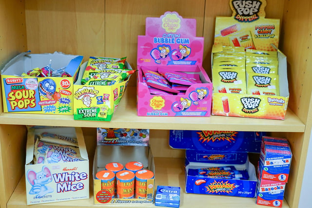 The shop has more than 50 varieties of confectionery