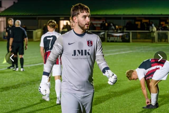 Loanee keeper Mitchell Leivers - Kimberley's kero on Saturday. Photo by Step Five Media.