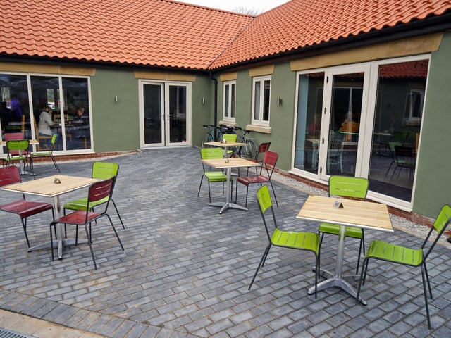 The new Bothy Bistro and Coffee Shop has an outdoor area for food on warmer days