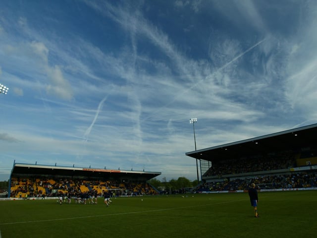 All quiet at Field Mill ahead of the second leg between Stags and Northampton. The sides have finished level on 75 points, with Mansfield taking the second leg advantage on goal difference.