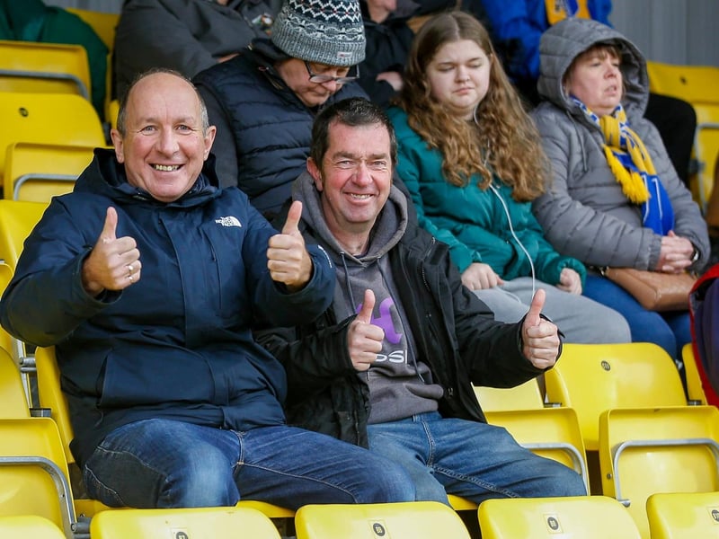 Mansfield Town fans who made the trek to London.