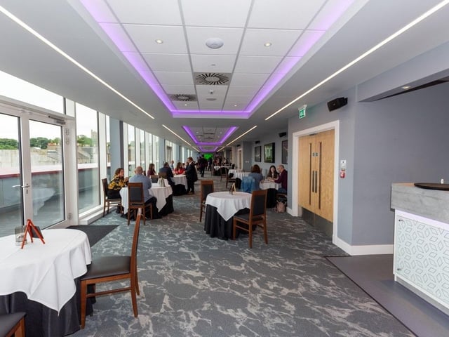 The lofty restaurant at Tynecastle has been described as a “first class experience”.