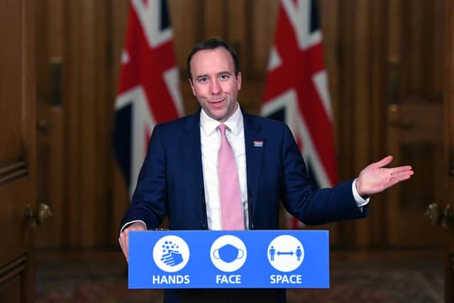 Health Secretary Matt Hancock (Photo by Stefan Rousseau - WPA Pool/Getty Images)