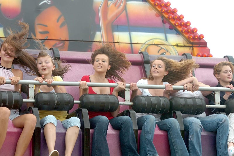 Enjoying the rides at Peterlee Show - in which year?