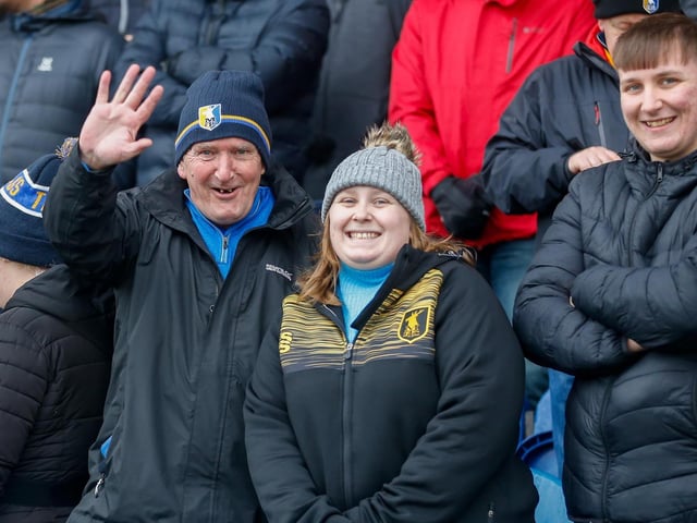 Mansfield Town Fans at the One Call Stadium for the Emirates FA Cup third round match against Middlesbrough.