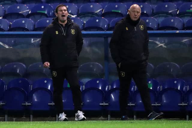 Nigel Clough wants Mansfield to tighten up in both boxes. (Photo by Alex Pantling/Getty Images)