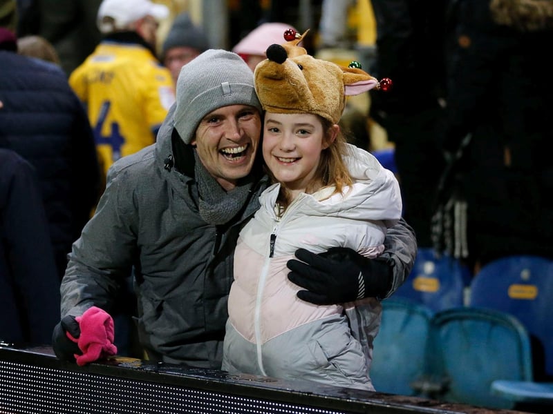 Mansfield Town fans ahead of the 1-1 draw with Doncaster Rovers.