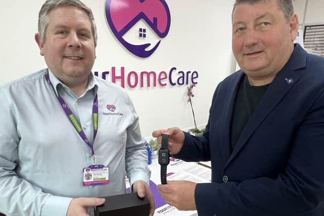 Paul Pitchford from Your Home Care with Philip Hill of Intelligent Recordings.