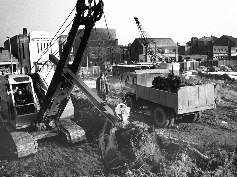 Idlewells shopping centre under construction - can you remember it being built?