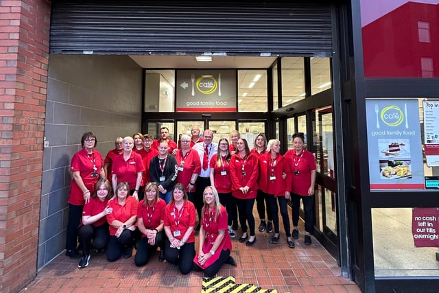 Staff members posed for a photo in front of the Wilko sign on Clumber Street. “We are all family, as many of us have worked here for decades, met partners here, and made lifelong friends. It's been a huge part of our lives. I will miss the team and our customers. I wish it could have been saved," said store manager, Lewis Smedley who has worked for the company for 35 years.