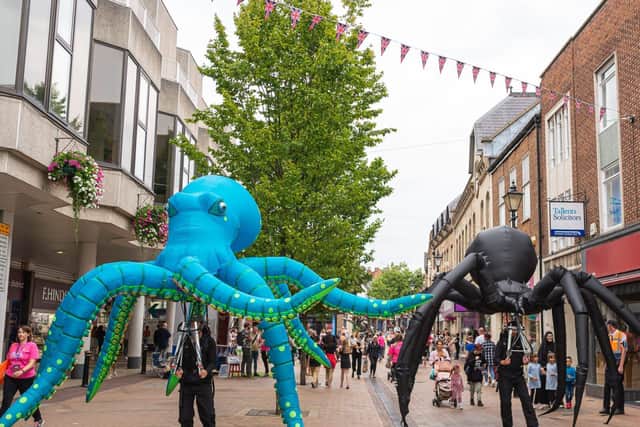 The festival features all kinds of performances, street theatre, live music and hands-on fun.