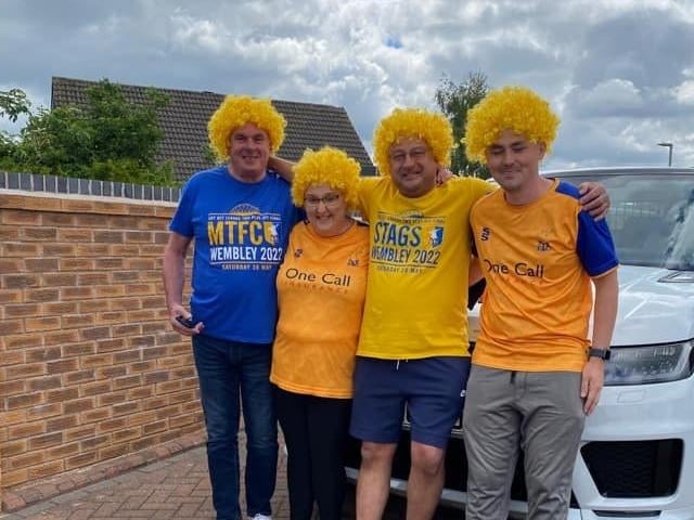 Mansfield Town fans are on the march to Wembley.