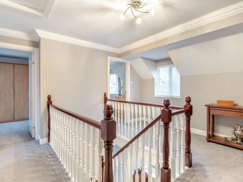 Like all areas of the £450,000 house, the galleried landing is beautifully presented. It boasts a window facing the front of the house, a loft hatch and an airing cupboard housing a hot-water cylinder with shelves above to store towels and linen.