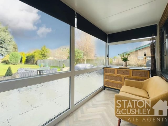 To finish the living space off perfectly there is a sun room which nicely enjoys views of the rear garden.