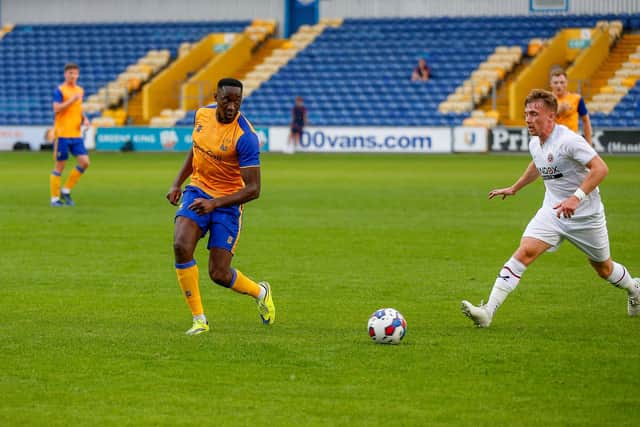 Actrion from tonight's 3-0 friendly win over Sheffield United. Photo by Chris Holloway / The Bigger Picture.media