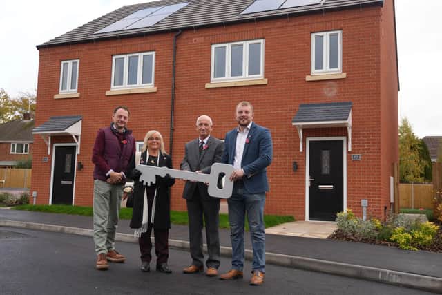 Mark and Diane Sheldon with Cllr Jason Zadrozny and Cllr Tom Hollis