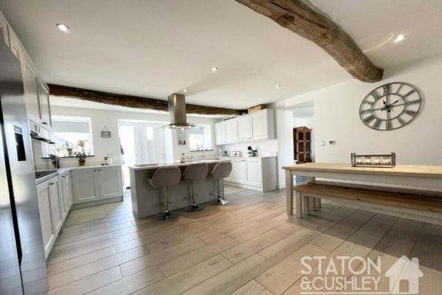 This final shot of the kitchen/diner underlines what a special and spacious place it is within the £570,000-plus property.