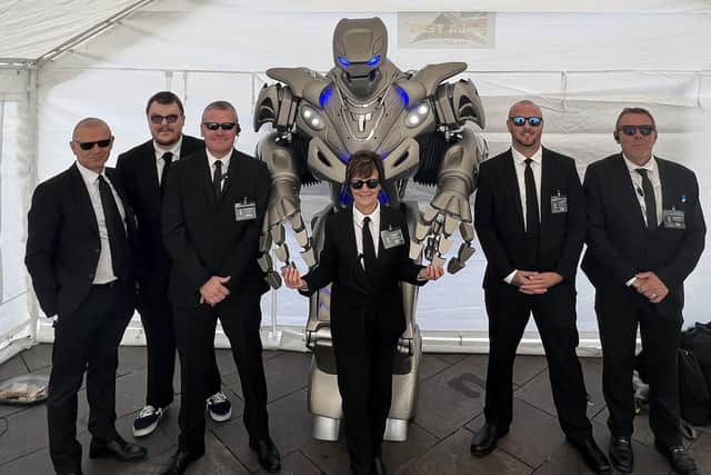 The Mansfield BID team got dressed up for Titan's visit.