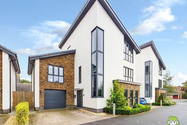 This impressive-looking five-bedroom family home at Bloomsbury Gardens, Mansfield is on the market for £600,000 with Yorkshire-based estate agents EweMove.