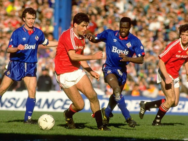 Earl Barrett left Oldham for Aston Villa in the 1991/92 season.