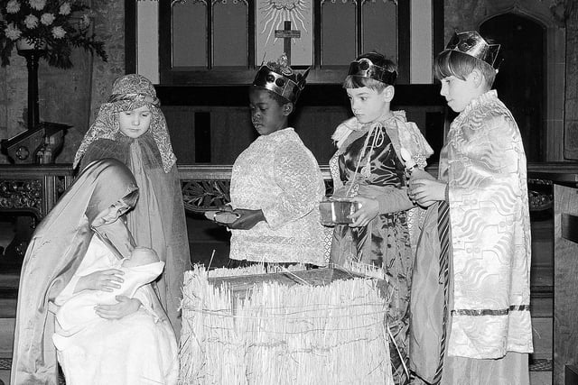 Mansfield's St Peters School nativity in 1969.