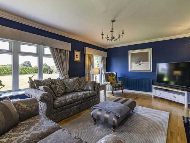 The second reception room at the £675,000 Kirkby bungalow is this lounge, which offers a taste of luxury. Large windows ensure it is also bright and cheerful.