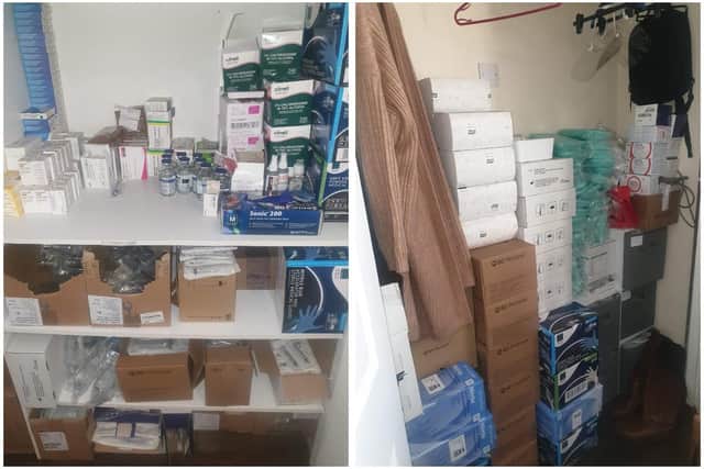 Just some of the medication and equipment Zach needs on a daily basis.