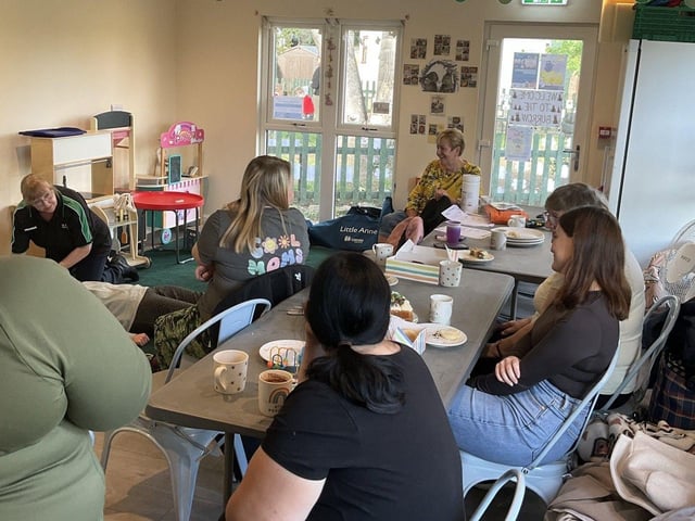 The engaging group learning about DRABC