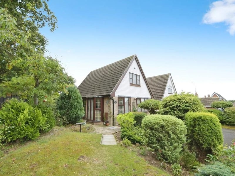 Welcome to this charming two-bedroom detached dormer bungalow, a home that instantly captures the eye with its cottage-like exterior and welcoming presence. Offering ample parking for multiple vehicles and a generous, multi-level garden, it’s a property that beautifully blends character with practicality.