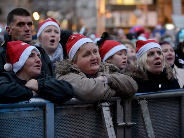 Anticipation build at the Mansfield Christmas lights switch-on 2019