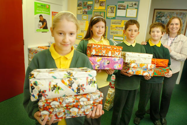 Back to 2006 for this Shoebox Appeal scene at Fens Primary School. Recognise anyone?