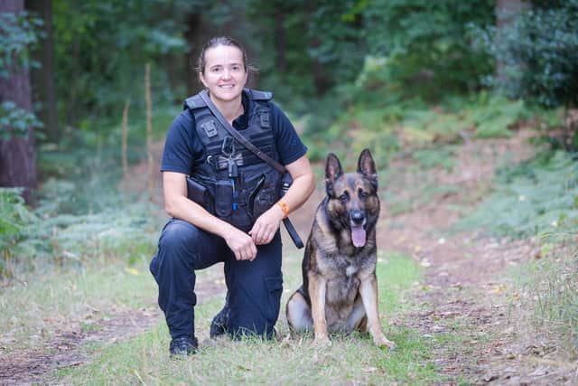 Quantum with handler PC Jennie Ellse