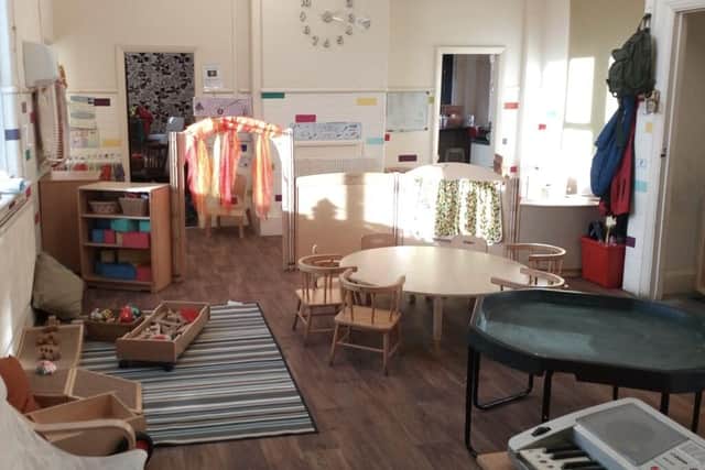 The main room at Zoe's Childcare nursery on Dallas Street in Mansfield, which has 71 youngsters on its books.