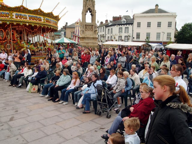 Spotlight On Local Talent was held in Mansfield Market Place on to mark the end of Summer In The Streets. This was more than 15 years ago. Recognise anyone?