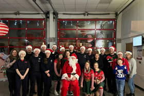 Families were invited to the Santa's grotto at Shirebrook Fire Station earlier this week (picture: Shirebrook Fire Station)