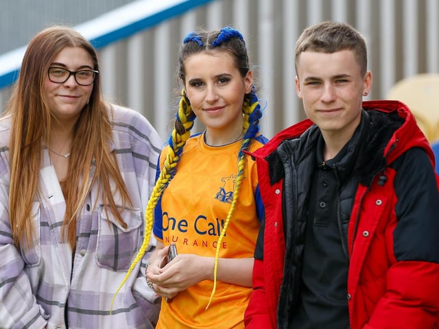 Stags fans ahead of the 2-2 draw with Forest Green.