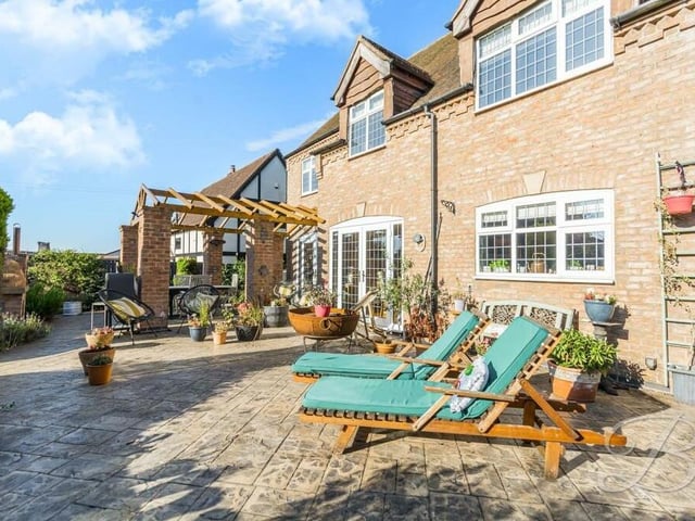 The large, landscaped garden at the back is one of the highlights of the £475,000 Stanton Hill property. It includes three patio areas, ideal for relaxing in the sun or entertaining family and friends.