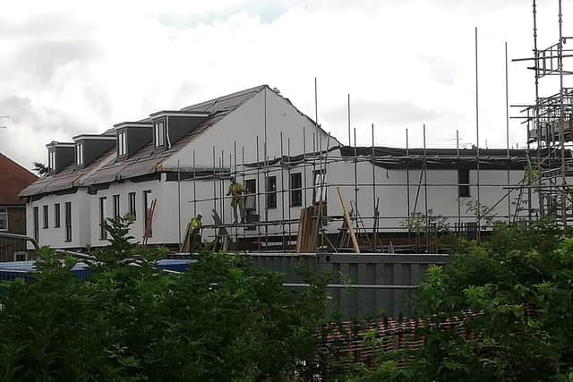 In just 10 days, the houses are already taking shape.