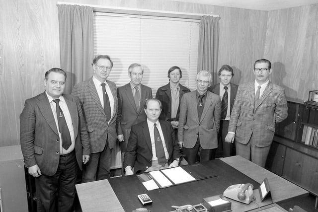 Colliery staff are pictured here in 1981.