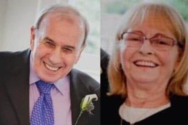 Barrie Green, left, and his late partner of 37 years Vera Brewer.
