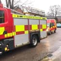 Eastwood fire crews attended a large fire in Bulwell yesterday afternoon.
