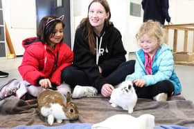 Meeting the animals in the animal care unit