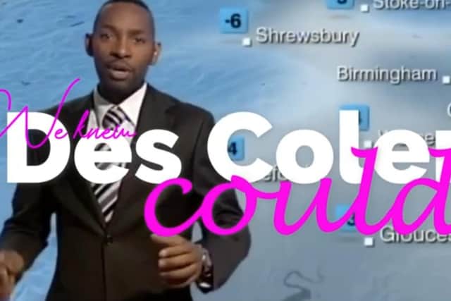 Many famous weather presenters get a mention
