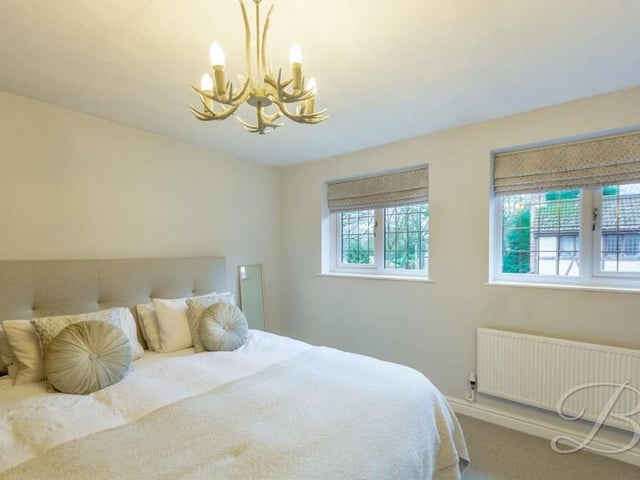 All four bedrooms are a good size, bu the largest is the master, which overlooks the side of the house.