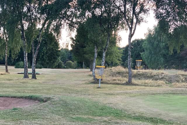 The new disc golf course at King George V Park, Mansfield
