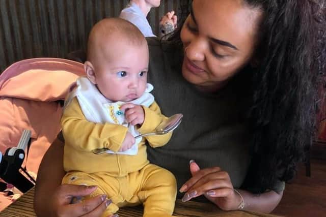 Bethany Goodman-Ward and daughter Bonnie visited The Red for Sunday lunch.