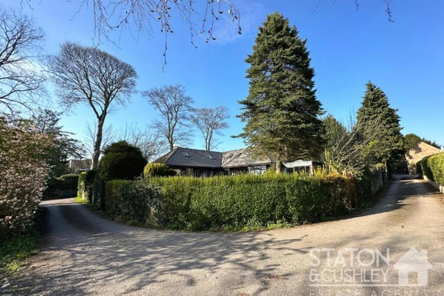 The four-bedroom home is accessed via a private driveway off Chesterfield Road. It gives an exclusive and rural feel to the property, which sits on a generously-sized plot.