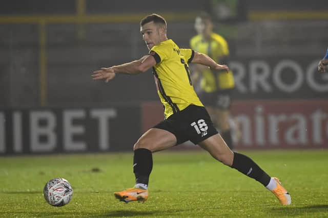 Town dangerman Jack Muldoon has seven League Two goals this season. (Photo by Gareth Copley/Getty Images)
