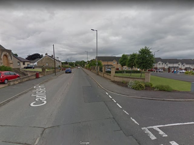 Mobile camera van location on the A72, Carlisle Road in Ferniegair/Allanton, near Hamilton